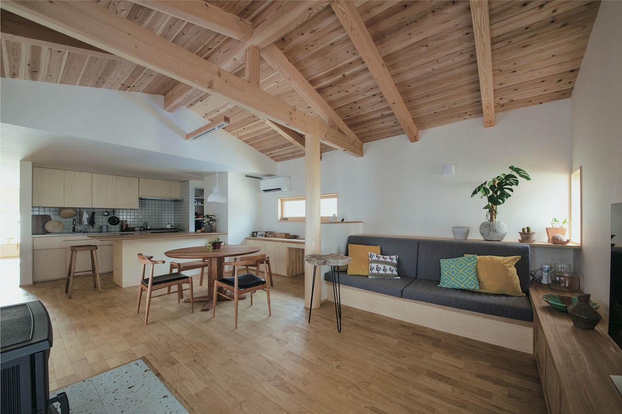 中庭のある木の家 画像