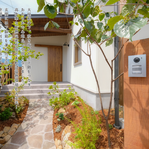小さな大屋根の家
